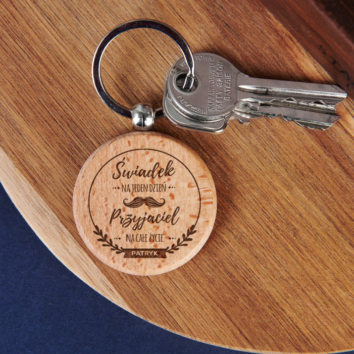 Świadek na jeden dzień - Brelok drewniany